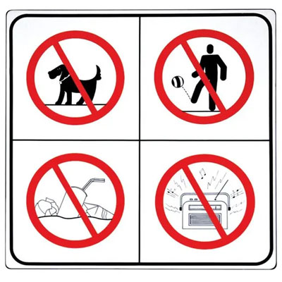Signage plates