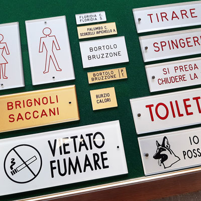 Signage plates