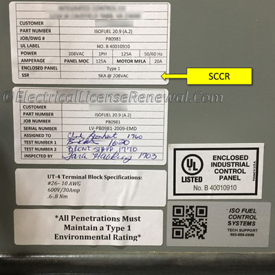 Adhesive Labels for electrical cabinets