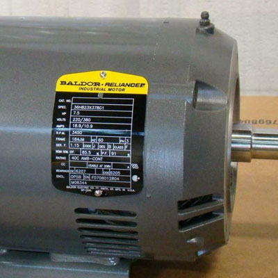 Kennzeichen für Motoren und Pumpen