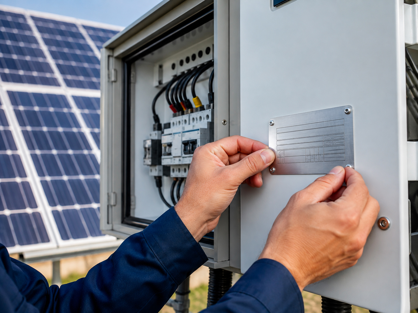 Personalizzazione di Targhe per Impianti Fotovoltaici